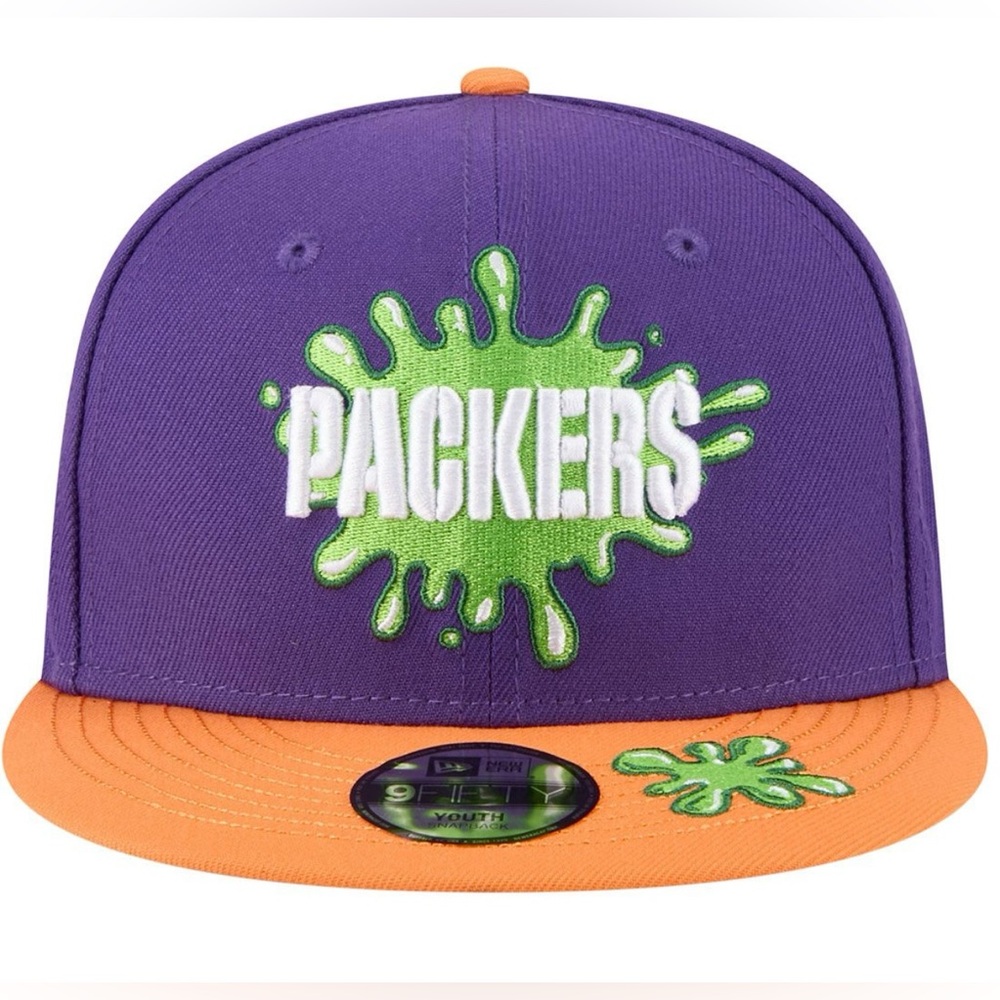 New Era - NWT - NFL - Nickelodeon Slime Green Bay Packers Snap Back